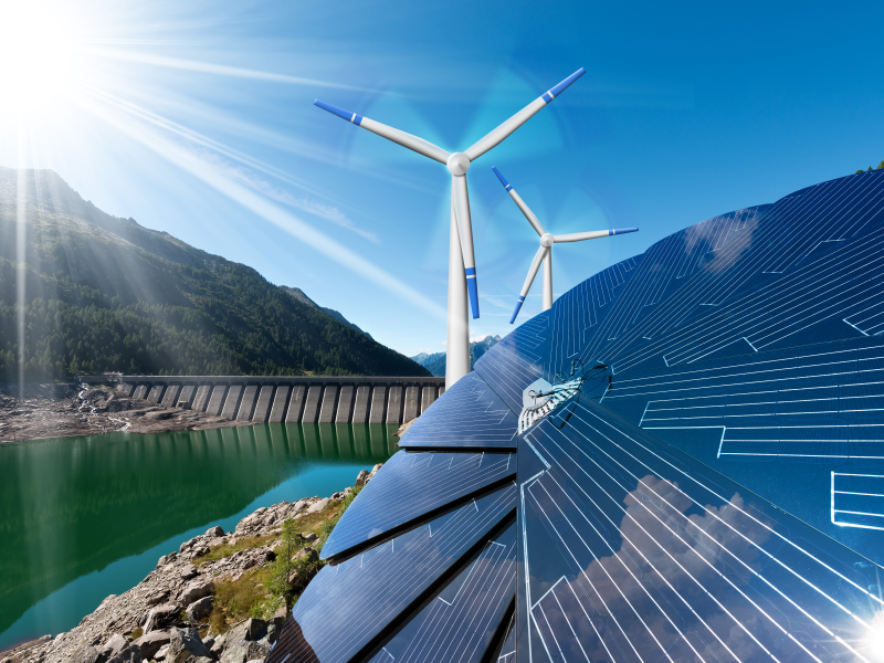 Wind, Solar und Wasserkraft sind die Energiezukunft