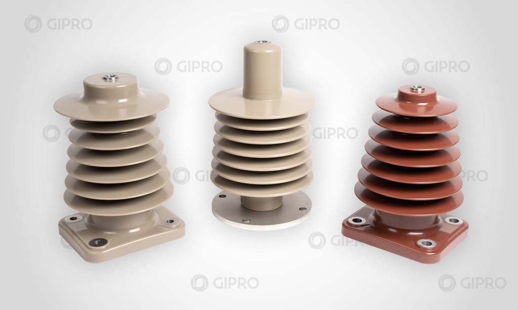Different types of GIPRO 25kV Pantograph Insulators
